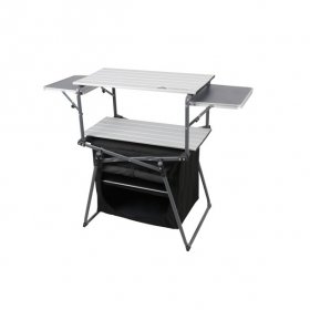 Ozark Trail Kitchen Camping Table,Silver