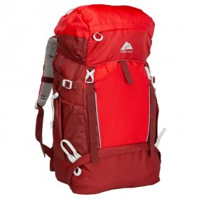 Ozark Trail 47 Liter Hydration Compatible,Hiking,Camping,Travel Backpack,Red,Unisex