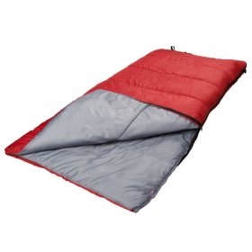 Ozark Trail 50-Degree Warm Weather Red Sleeping Bag,33"x75"